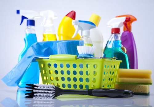 Professional office cleaning in a Kensington workplace reception area