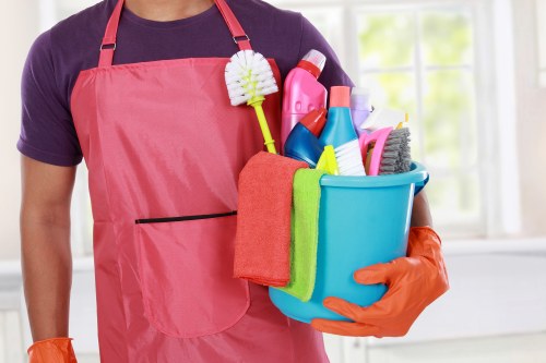 Professional cleaners in Kensington maintaining a bright and tidy home