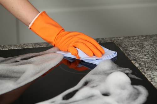 Office cleaners in Kensington maintaining a professional workspace