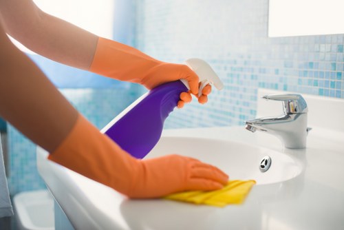 Office cleaners in Kensington keeping a commercial workspace spotless
