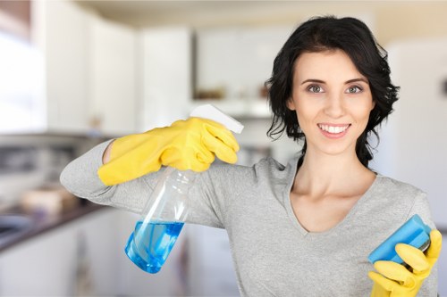Regular domestic cleaning routine in a Kensington apartment
