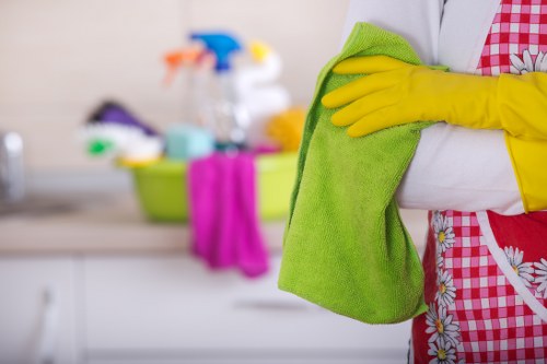 Eco-friendly home cleaners in Kensington preparing a neat family home